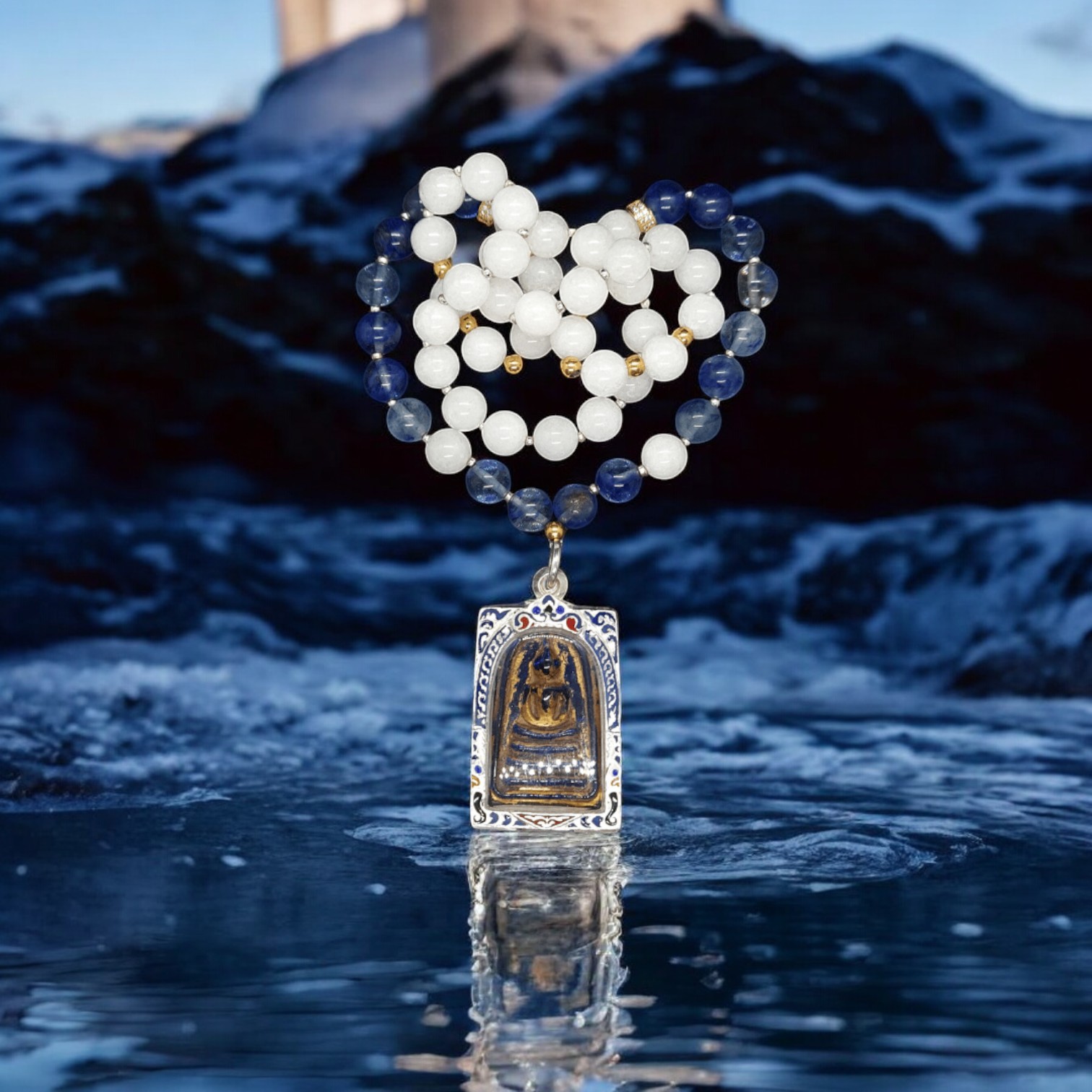 Celestial Protector, Phra Somdej with Blue Leklai, for Protection, Luck, and Calmness (1)-Photoroom