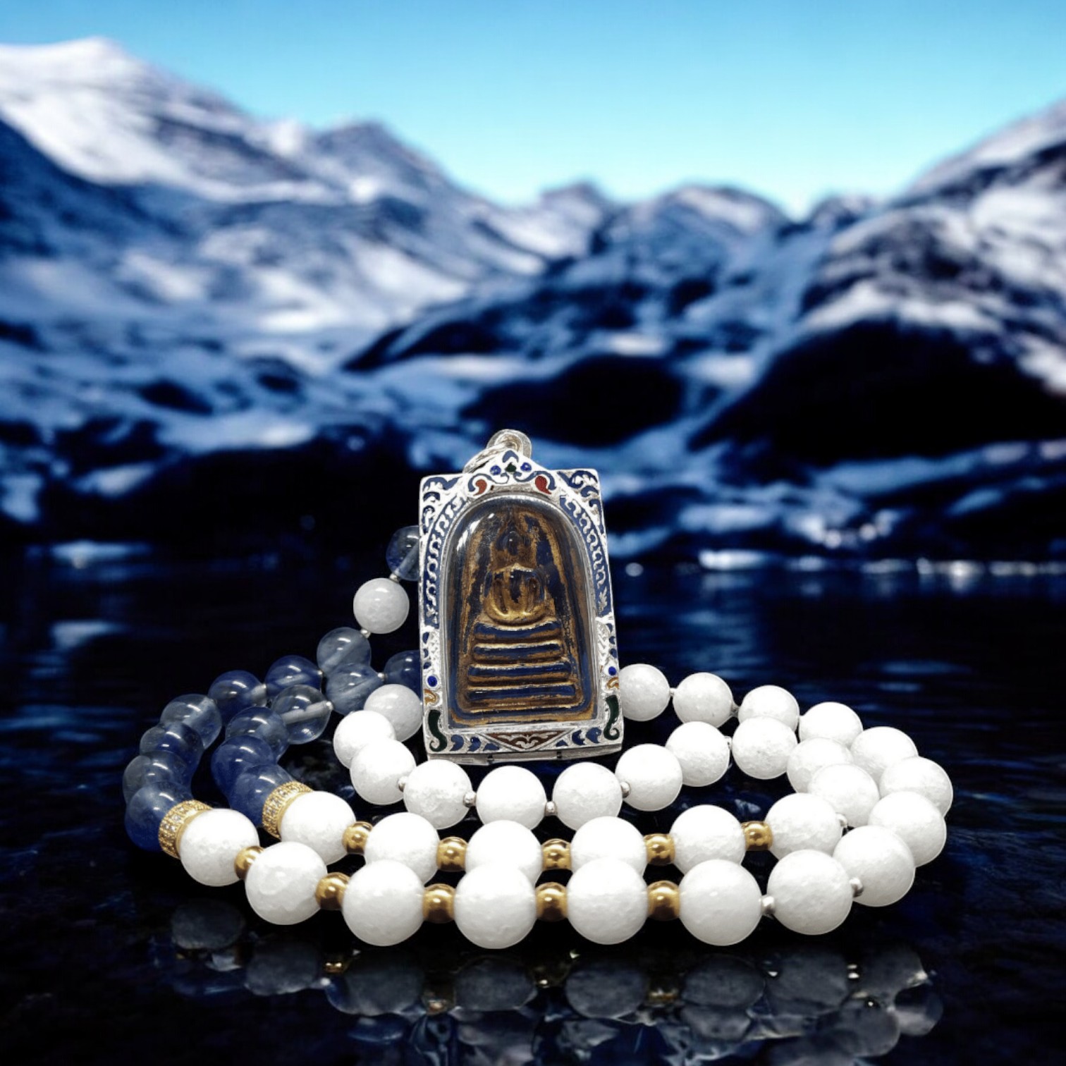 Celestial Protector, Phra Somdej with Blue Leklai, for Protection, Luck, and Calmness (4)-Photoroom