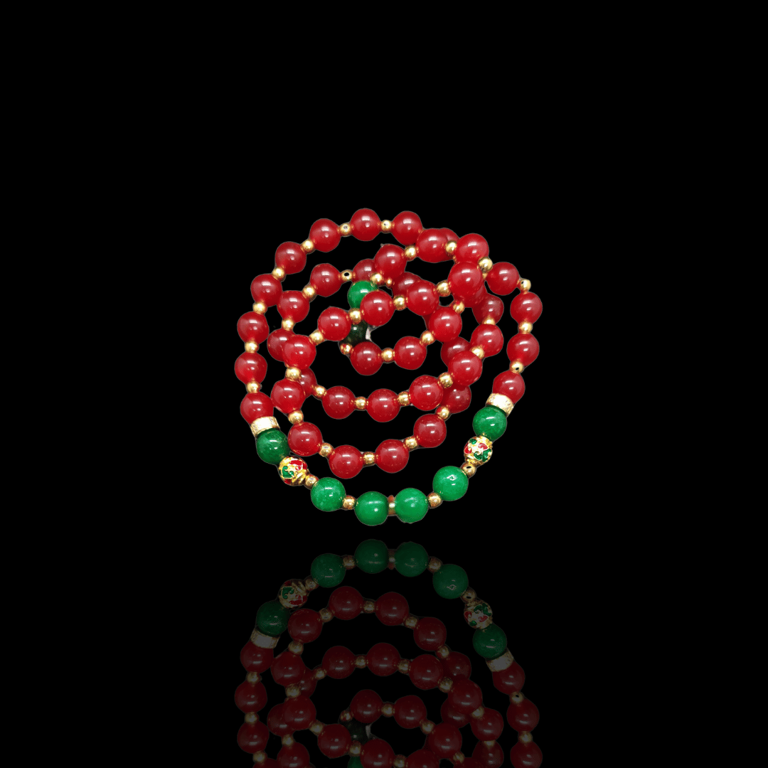 Flame & Fortune – Agate Gold Prosperity Necklace (1)