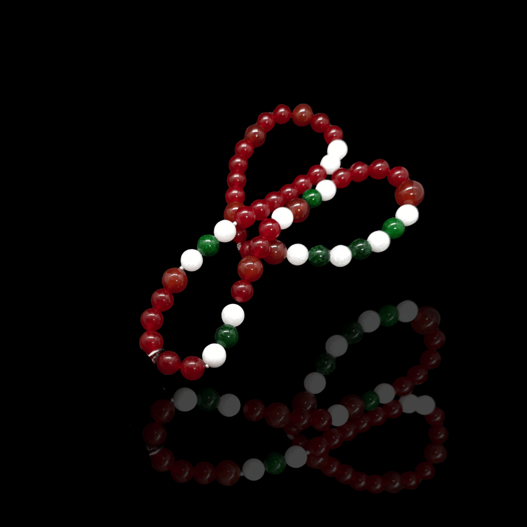Harmony of Wealth – Jade & Agate Prosperity Necklace (2)