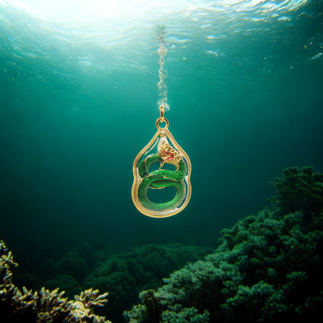 Naga Basak Loop Pendant – Sacred Thai Amulet for Endless Wealth & Protection (3)-Photoroom
