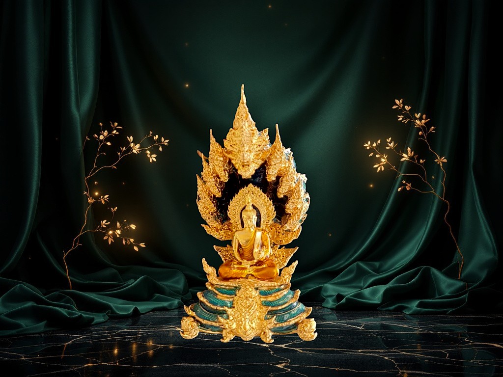 Phra Nak Prok, Luang Pho Somprathan _Nawanakracha_, Year 2567 (2024), Wat Nak Prok, Bangkok-Photoroom