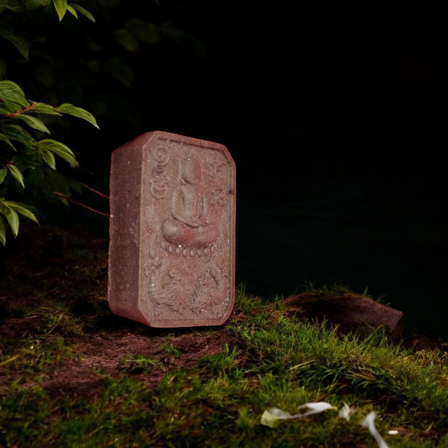 Phra Nak Prok Naga Buddha Amulet – Brown Clay – The Millionaire Series, Wat Nak Prok (3)-Photoroom