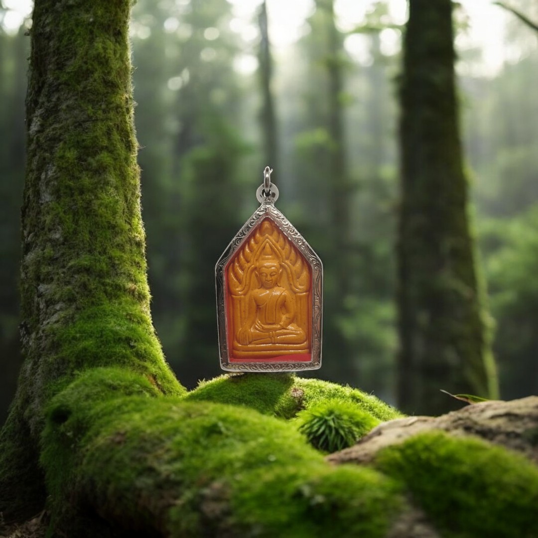 Phra Phut Chinnarat Amulet, Luang Pu Toh, Wat Bang Khun Prom, Year 2533 (1995), Ayutthaya Province, with Original Box-Photoroom