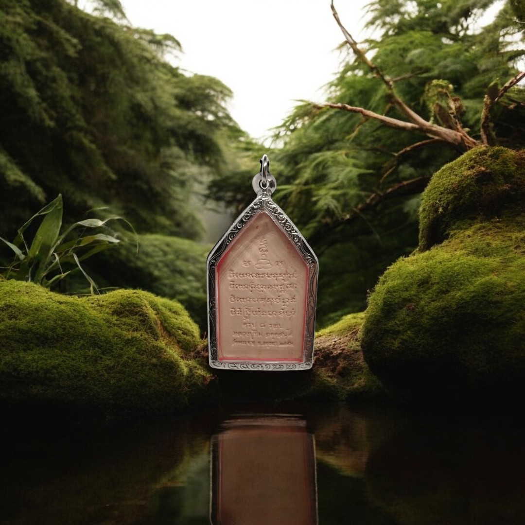 Phra Phut Chinnarat + Gemstone, Luang Pu Toh, Wat Phanan Choeng, Year 2533 (1996), Ayutthaya Province, with Original Box-Photoroom