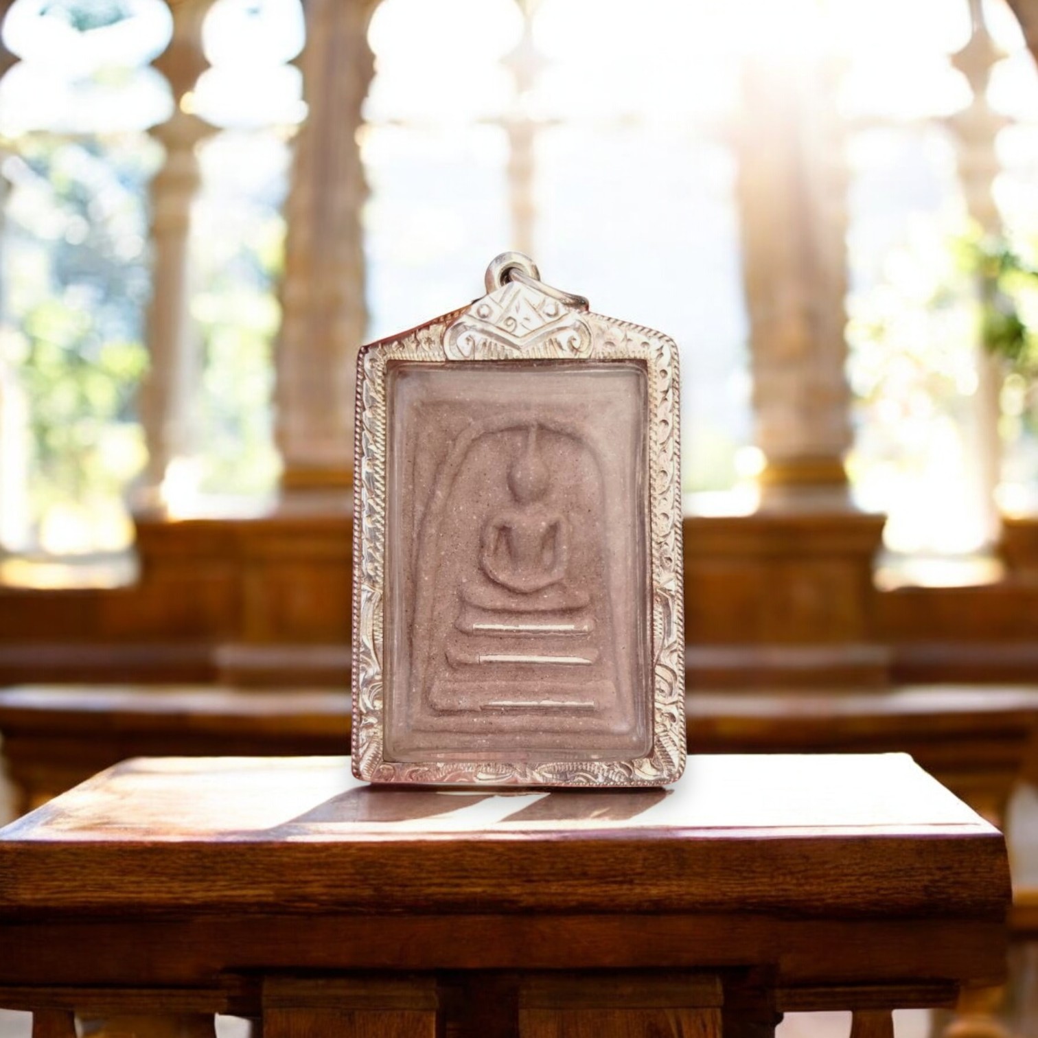 Phra Somdej Muen Hin Amulet, Luang Pu Mahasila, Wat Phra That Muen Hin, Year 2564 (2023), First Batch-Photoroom