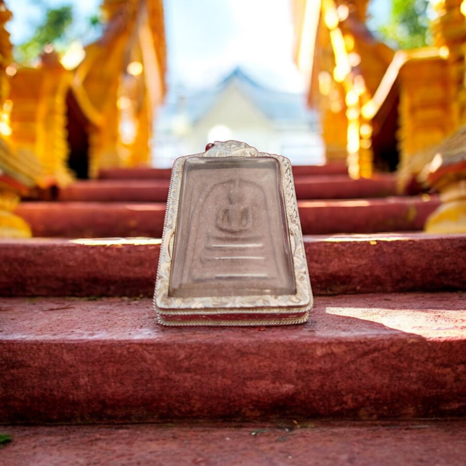 Phra Somdej Muen Hin Amulet, Luang Pu Mahasila, Wat Phra That Muen Hin, Year 2564 (2025), First Batch-Photoroom