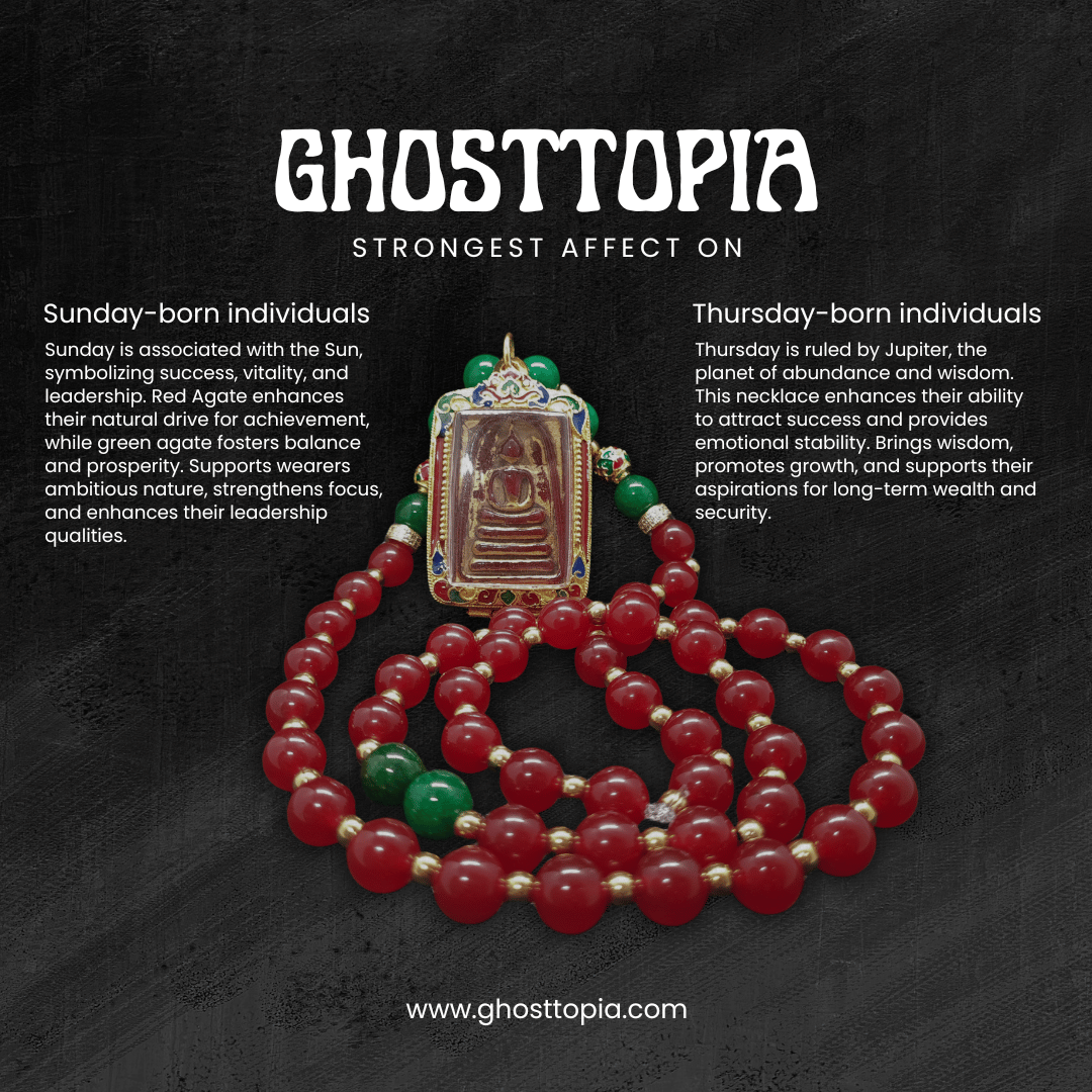 Radiance of Abundance, Phra Somdej with Red Stone, for Wealth, Vitality, and Protection (5)