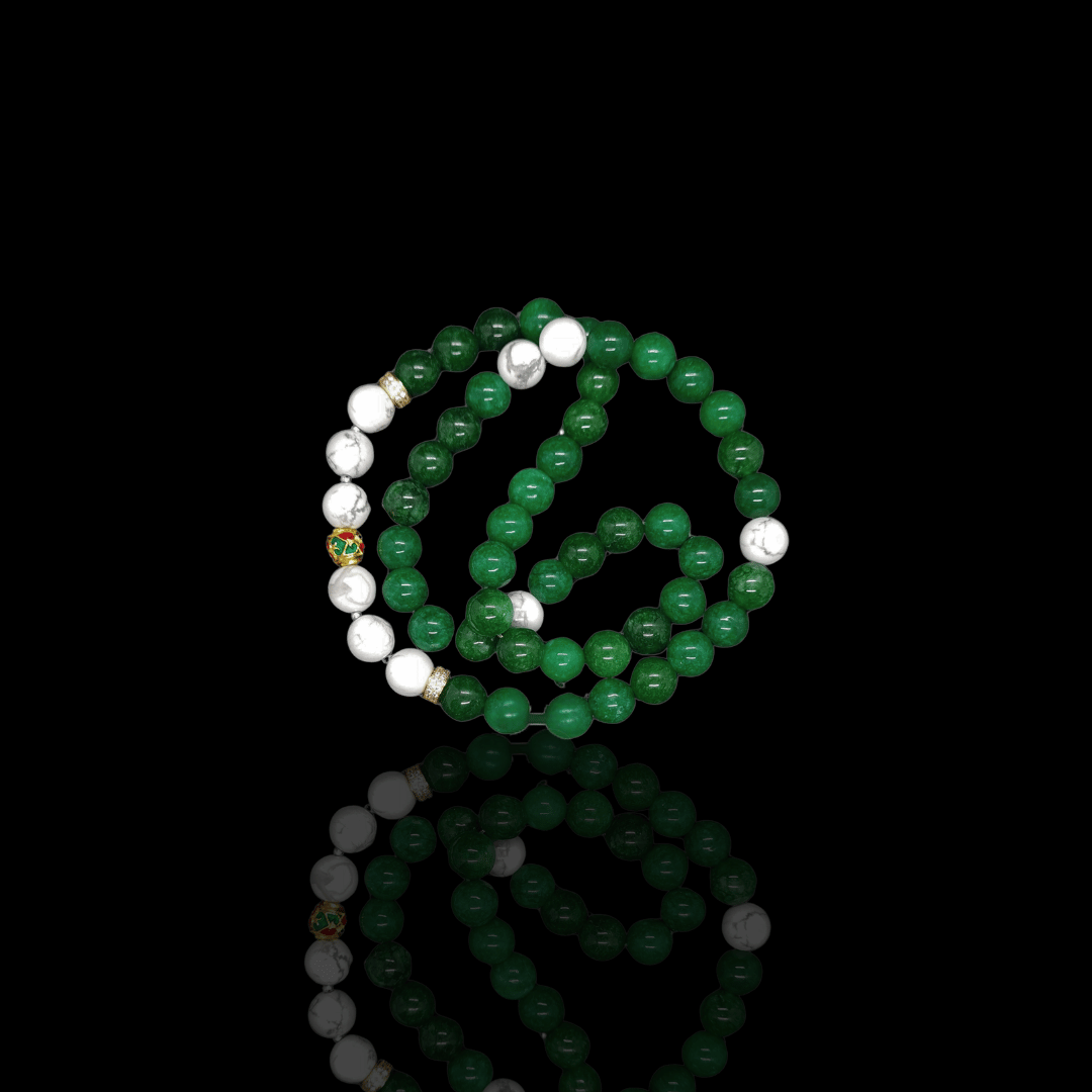 Verdant Shield – Jade & Gold Luck Necklace (2)