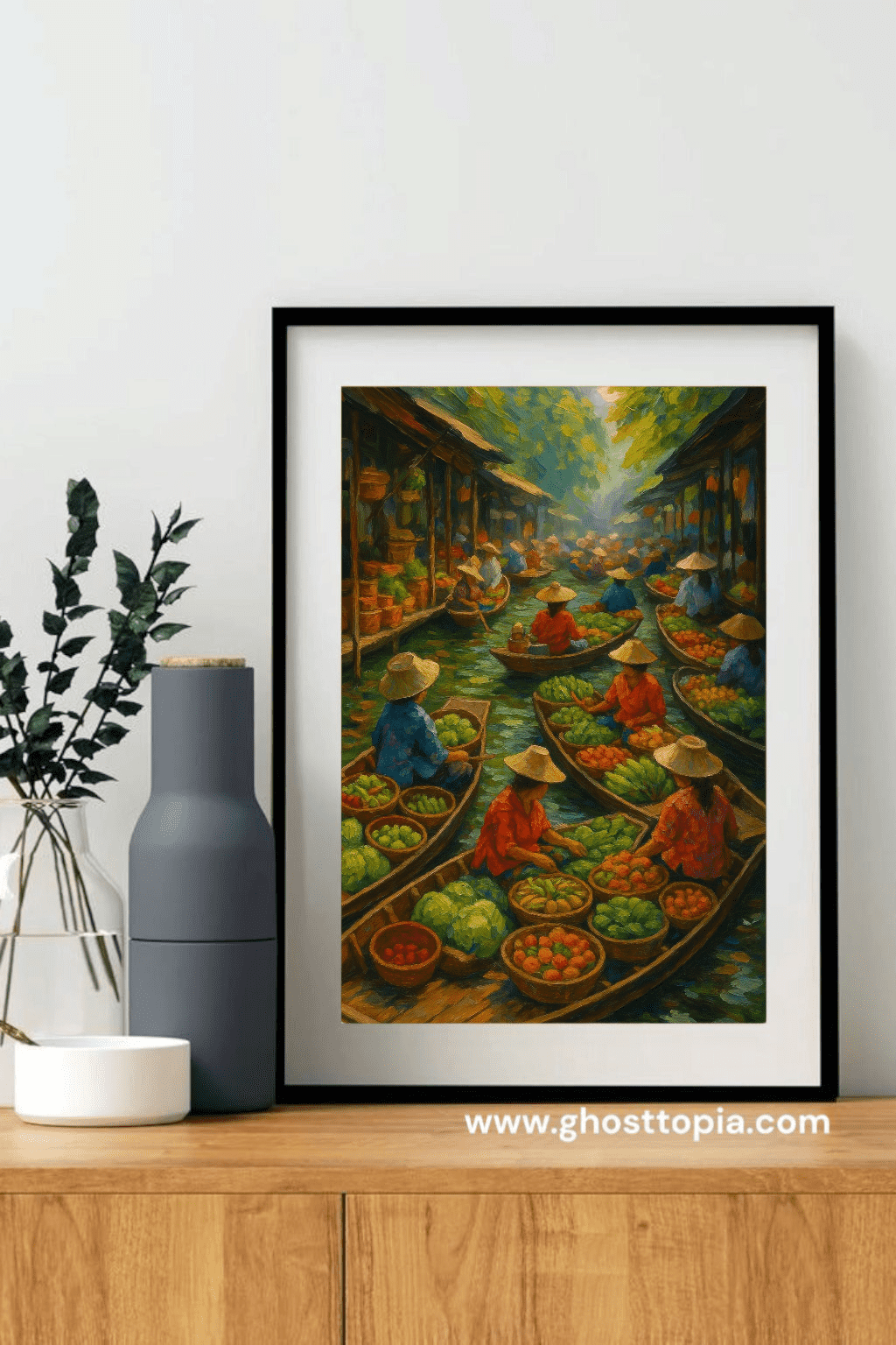 Floating Market Life Ghosttopia Art (1)